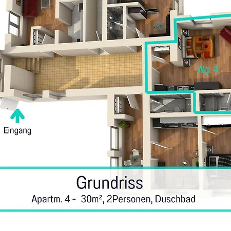 Usedom-Apartmenthaus Zinnowitz Ruhige Lage Nahe Ostsee Apartment Zinnowitz