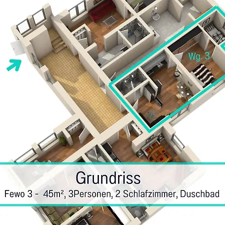 Appartamento Usedom-Apartmenthaus Zinnowitz Ruhige Lage Nahe Ostsee Zinnowitz